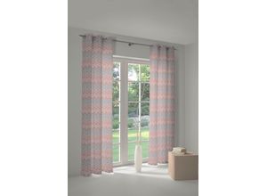 4004567231040 - Vorhang WIRTH Benewitz Gr 4 rot (apricot) B132cm H245cm Jacquard Baumwolle Polyester Gardinen 4004567231040 - Vorhang WIRTH Benewitz Gr 4 rot (apricot) B132cm H245cm Jacquard Baumwolle Polyester Gardinen