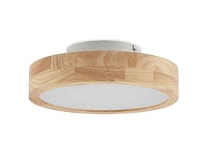 4251911741506 - Lindby - Deckenlampe Lanira aus Holz dimmbar mit Fernbedienung für Wohnzimmer & Esszimmer von