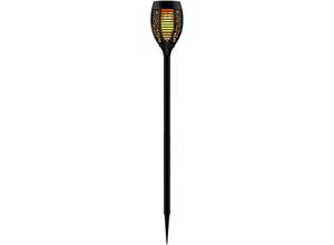 4041908112583 - Solarlampen für Außen Fackeln LED flammen LED Solarfackeln Garten IP44 Akku Erdspieß Flammeneffekt schwarz Muster 53x LED 408W 84Lm 720K DxH