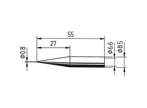 4003008074666 - 842 sd lf Lötspitze Bleistiftform verlängert Spitzen-Größe 08 mm Inhalt 1 St - Ersa