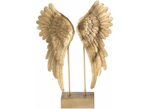 4020607536531 - Dekoobjekt HOME AFFAIRE Cosmo goldfarben Dekofiguren Gr B H T 27 cm x 41 cm x 75 cm goldfarben Weitere Weihnachtsdeko Dekofiguren Engelsflügel