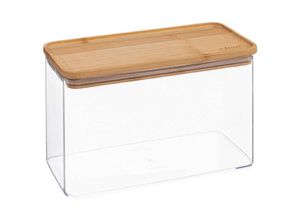 3560231639846 - Vorratsdose rechteckig bambusdeckel eske 2l - transparent - 5five