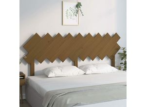 8720287011194 - Bett-Kopfteil，Betthaupt Honigbraun 178x3x805 cm Massivholz Kiefer vidaXL