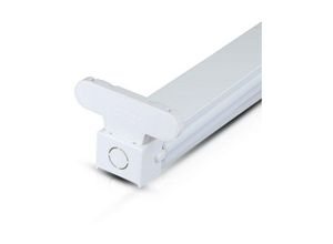 3800230624697 - V-tac - VT-15021 Deckenleuchte aus blankem Aluminium für 2 150 cm T8 G13 LED-Röhren doppelt für den Innenbereich ohne Bildschirm – 6053