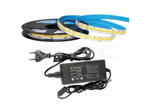 3800157664646 - Vtac - v-tac Kit LED-Streifen 512 cob 6000K 12W IP20 DC24V 1000LM M (2669+3264)