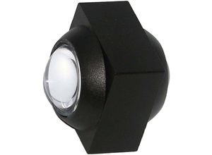 3800170209718 - LED-Wandleuchte 2W Doppelter Lichtstrahl Schwarzer Körper 3000K IP54 - V-tac