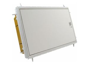 8017521270012 - Marlanvil - Wandbündige weiße Schalttafel 12 DIN-Module IP65 Qzero-Serie 99012