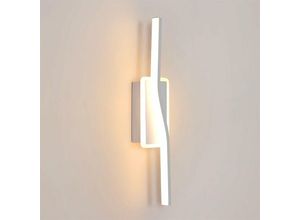 0699927421854 - Goeco - led Wandleuchte Moderne Form der Leitung Wandlampe Warmweiß 3000K Für Schlafzimmer Wohnzimmer Flur Diele Weiß