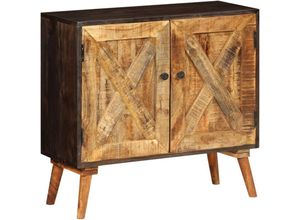 8718475603818 - Vidaxl - Sideboard Massivholz Mango 85x30x75 cm