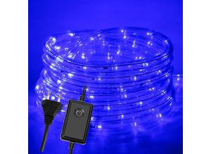 0726504700535 - Guirlande lumineuse à led de 30 m - Pour extérieur et intérieur - Bleu - Guirlande lumineuse pour chambre jardin fête mariage - Swanew