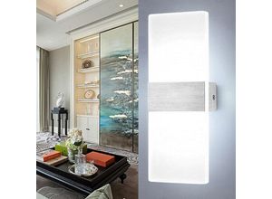 0962063594684 - Swanew - Applique murale led 6W Lampe de couloir Intérieur Spot mural Extérieur Lampe de couloir Blanc