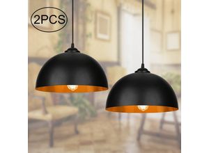 9441002123815 - Swanew - 2x Suspension Industrielle Vintage Suspension Luminaire design luminaire plafonnier salon salle à manger Métal Retro E27 9441002123815 - Swanew - 2x Suspension Industrielle Vintage Suspension Luminaire design luminaire plafonnier salon salle à manger Métal Retro E27