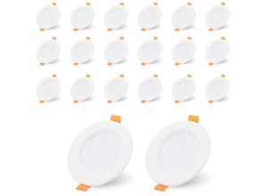 9460565002184 - Swanew - Lot de 20 Spot led encastrable pour plafond 5W spots de plafondspots encastrables led spots encastrables -blanc chaud 3200K