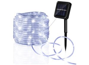 9460565042203 - Randaco - Tuyau de lumière solaire tuyau de lumière led chaîne lumineuse filet de lumière extérieure blanc froid 30M