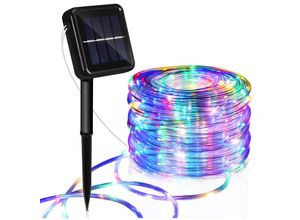 9460565042258 - Randaco - Tuyau de lumière solaire tuyau de lumière led chaîne lumineuse filet de lumière extérieure rgb 20M