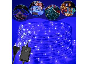 9363092317748 - Led Lichtschlauch 20m Blau für Aussen Innen Lichterschlauch Lichterkette Lichtband Partylicht Dekobeleuchtung Weihnachtsbeleuchtung - Tolletour