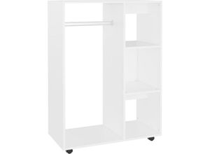 8720286610510 - Bonnevie - Kleiderschrank Weiß 80x40x110 cm Holzwerkstoff vidaXL30543