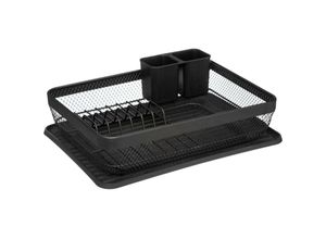 3560233829047 - - Metallabtropfgestell mit schwarzem mayaj-tablett - 5five 3560233829047 - - Metallabtropfgestell mit schwarzem mayaj-tablett - 5five