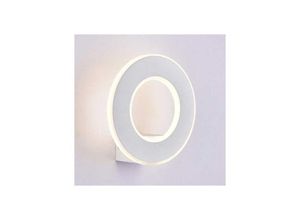 3800157623421 - VT-710 9W led wandlamp warmweiß 3000K aluminum weiß rund körper IP20 - sku 8225 - Weiß - V-tac