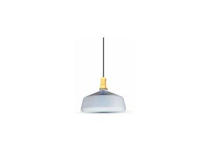 3800157611381 - V-tac - Hängendes Licht 1MT E27 Elegant Stylish Ф350mm - Mod VT-7545 - sku 3765 - Weiss Holz - Weiß