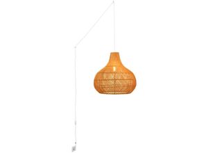 8435427130399 - Barcelona Led - Pendelleuchte aus Naturfasern Samoa mit Schalter und Stecker