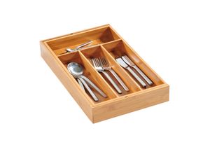 4000270913884 - Besteckkasten KESPER FOR KITCHEN & HOME Schubladeneinsätze braun (holzfarben) Küchen-Ordnungshelfer variabel ausziehbar Bambus 4000270913884 - Besteckkasten KESPER FOR KITCHEN & HOME Schubladeneinsätze braun (holzfarben) Küchen-Ordnungshelfer variabel ausziehbar Bambus