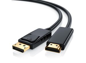 4251259143352 - CSL DisplayPort zu HDMI Audio- & Video-Kabel DP Monitor Kabel mit Audioübertragung - 5m 4251259143352 - CSL DisplayPort zu HDMI Audio- & Video-Kabel DP Monitor Kabel mit Audioübertragung - 5m