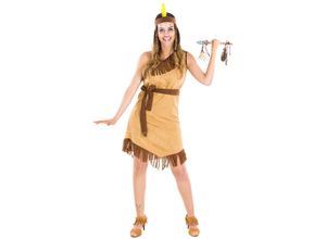 4260505444761 - tectake® Frauenkostüm Indianerin Hope