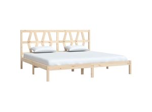 8720287027683 - Massivholzbett，Schlafzimmerbett，Doppelbett Kiefer 200x200 cm vidaXL