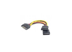 8716309086394 - SATA-Stromkabel 15-polig - 2x sata hdd - gerade (CC-SATAM2F-01) (CC-SATAM2F-01) - Gembird