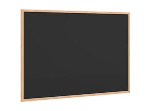 8721158392114 - Vidaxl - Kreidetafel mit massivem Kiefernholzrahmen Schwarz 80x55 cm