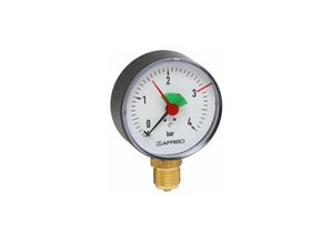 4016203639189 - Rohrfeder-Manometer Manometer 0 – 4bar Anschluss unten 1 2AG ø 80mm 63918 - Afriso