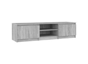 8720286975787 - TV-Schrank，TV-Möbel Grau Sonoma 140x40x355 cm Holzwerkstoff vidaXL