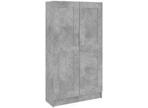 8720286134092 - Bücherregal，Standregal Betongrau 825x305x150 cm Holzwerkstoff vidaXL