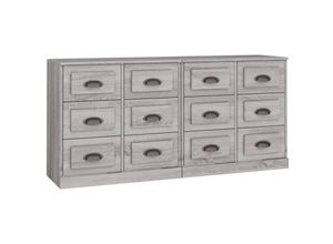 8720845822149 - Bonnevie - 2 Stk SideboardsKommode Grau Sonoma Holzwerkstoff vidaXL 8720845822149 - Bonnevie - 2 Stk SideboardsKommode Grau Sonoma Holzwerkstoff vidaXL