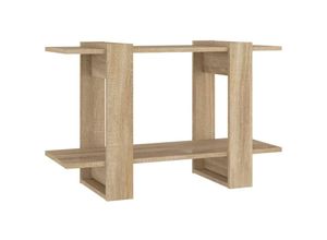 8720286842881 - Bonnevie - Bücherregal RaumteilerBücherschrank Sonoma-Eiche 80x30x51 cm vidaXL