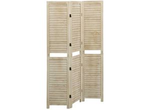 8720286655115 - Bonnevie - 3-tlg Raumteiler Paravent 105x165 cm Massivholz Paulownia vidaXL