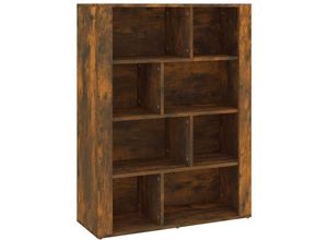 8720287223931 - Bonnevie - SideboardKommode Räuchereiche 80x30x106 cm Holzwerkstoff vidaXL