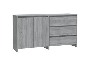 8720286903612 - Vidaxl - 2-tlg SideboardKommode Grau Sonoma Holzwerkstoff 8720286903612 - Vidaxl - 2-tlg SideboardKommode Grau Sonoma Holzwerkstoff