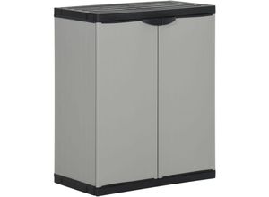 8720286875551 - Bonnevie - Mülltonnenbox Grau und Schwarz 68x40x85 cm pp vidaXL237200