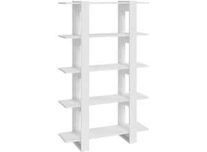 8720286842553 - Bonnevie - Bücherregal RaumteilerBücherschrank Hochglanz-Weiß 100x30x160 cm vidaXL 8720286842553 - Bonnevie - Bücherregal RaumteilerBücherschrank Hochglanz-Weiß 100x30x160 cm vidaXL
