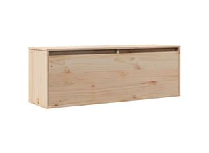 8720286840573 - Bonnevie - Wandschrank Badschrank 100x30x35 cm Massivholz Kiefer vidaXL