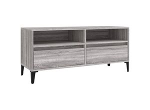 8720845878139 - Bonnevie - TV-SchrankTV-Möbel Grau Sonoma 100x345x445 cm Holzwerkstoff vidaXL