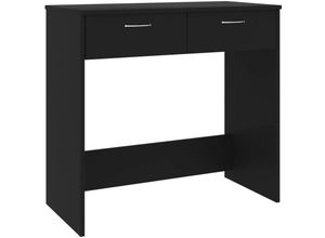 8719883870564 - Vidaxl - Schreibtisch Schwarz 80x40x75 cm Holzwerkstoff Schwarz