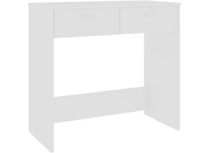 8719883870557 - Bonnevie - Schreibtisch Weiß 80×40×75 cm Holzwerkstoff vidaXL12313