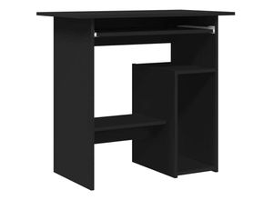 8719883870656 - Computertisch，Schreibtisch Schwarz 80x45x74 cm Holzwerkstoff vidaXL