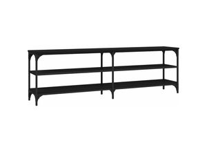 8720845742492 - Bonnevie - TV-SchrankTV-Möbel Schwarz 160x30x50 cm Holzwerkstoff vidaXL