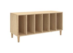 8720845878825 - Vidaxl - Plattenschrank Sonoma-Eiche 100x38x48 cm Holzwerkstoff Braun