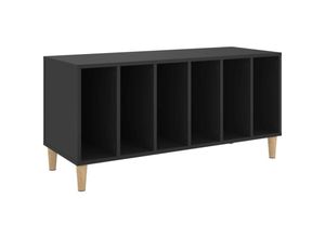 8720845878801 - Bonnevie - KommodePlattenschrank Schwarz 100x38x48 cm Holzwerkstoff vidaXL