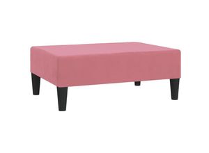 8720286636091 - Fußhocker，Fußschemel Rosa 78x56x32 cm Samt vidaXL